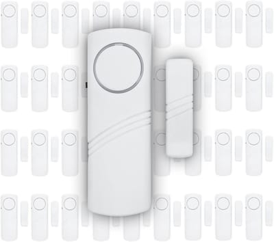 Deuralarm Raamalarm - Beveiligingssysteem Sirene - Inbraakpreventie Huis - Luid 90 dB Alarm - 32 Stuks - Wit