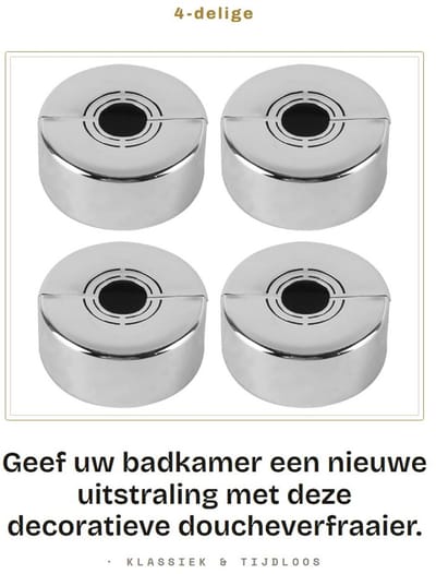 Dailygoods - 4-delige Doucheverfraaier voor Kraandecoratie