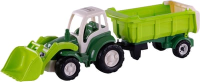 Cavallino Toys - Cavallino XL Tractor Green with Tipper Trailer 86.5cm
