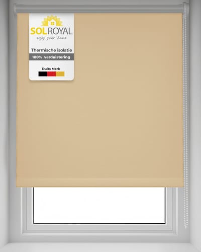 Sol Royal T42 – Thermisch rolgordijn verduisterend 70x210 cm creme – Zonder boren