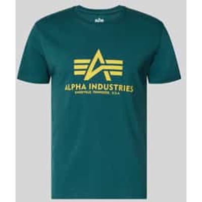 T-shirt met logo en ronde hals