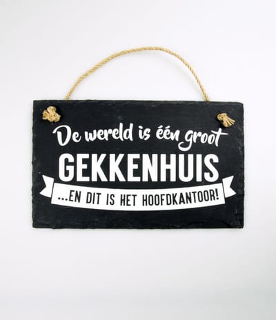 Leisteen - De wereld gekkenhuis