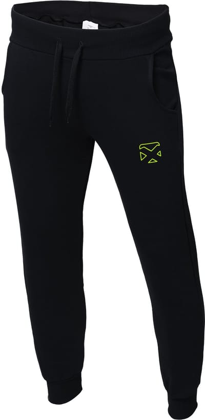 Pacific Court Pant – Heren – Dames - Unisex – Lange Broek – Sportbroek – Lange Broek Katoen – Warme Lange Broek - Maat M - Zwart/Lime