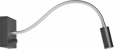 Wand leeslamp LED Blitz | zwart | metaal | verstelbaar | dimbaar | modern design