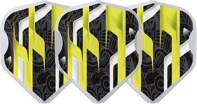 L-Style EZ L1 Mamo Series Black Clear White - Dart Flights