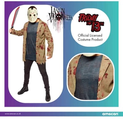 Jason Friday the 13th Volwassenen Unisex Zie afbeelding Bekende personages Maat M