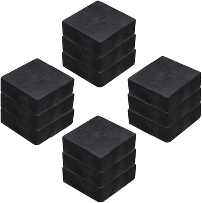 Anti-vibratiematten van hard rubber 50 mm - Geluidsdempend en antislip, 12 stuks voor HVAC en apparatuur