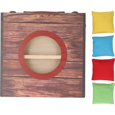 Jeu de Cornhole portable, pliable et interactif, résistant à l'eau, pour lancer de sacs de haricots, idéal pour les fêtes