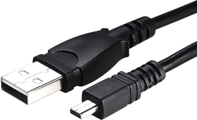 Dailygoody - Solidchoice - Dailygoody - USB Kabel - Hoge Snelheid - Datatransfer - 6Ft - UC-E6 - Compatibel met Nikon - Geschikt voor camera's - Kleur zwart