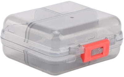 Dailygoods- Pillendoosje klein - 7 vakken - Draagbaar - Medicatiedoosje - Organizer - Geschikt voor vitamines en supplementen - Medicijnhouder