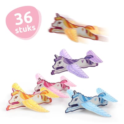 Isa's Friends® - Uitdeelcadeaus Vliegende Unicorns - 36 stuks - Traktatie