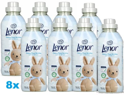 Lenor Caresse Sensitive Wasverzachter - Hypoallergeen - Voordeelverpakking 8 x 27 wasbeurten