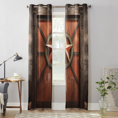 Deurgordijnen van ijzer voor Slaapkamer Woonkamer Raamgordijnbehandelingen Jaloezieën Keuken Huisdecoratie Gordijnen 135W x 60H(cm) x1 gray