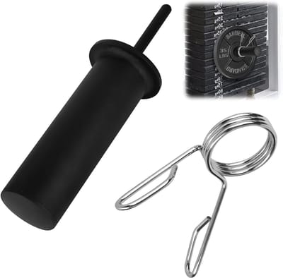 SnelShoppen - Gym Pin Vervangingspen voor Gewichtstapel, Diameter 10mm, Lengte 110mm, Staal, Tot 130 Pond, Ideaal voor Thuis Fitness Apparatuur