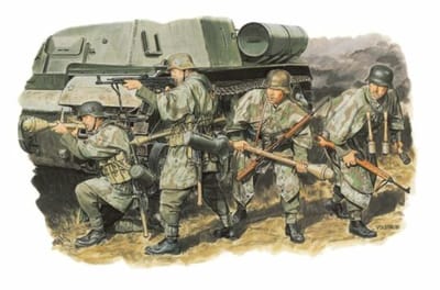 Dragon Modelbouwpakket Militaire voertuigen - 6057 German Grenadiers East Prussia 1945 - Figures Plastic - 1:35 - Modelbouw