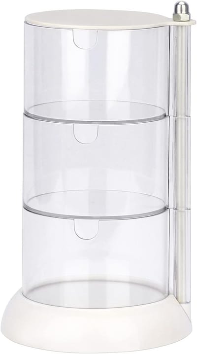 Bureau Organizer - Stapelbare opbergdozen - Organizer make up - Desk Organizer - Roterende opbergdozen - Haaraccessoiresdozen - Acryl - Praktisch - Perfect georganiseerd bureau - Geschikt voor bureaus - kantoortafels - badkamers en wastafels