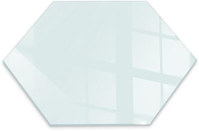 Tulup Kachel Vloerplaat - Hexagon 40 cm x 36,6 cm Plaat Voor Onder Kachel - Vloerplaat Voor HoutkachelPlaat Onder Houtkachel - Onderplaat Kachel - Plaat Onder Houtkachel