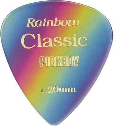 Pickboy GP21-120 Regenboog Design Plectrums 50-Pack Set Voor Elektrische Gitaar 1,20 Mm