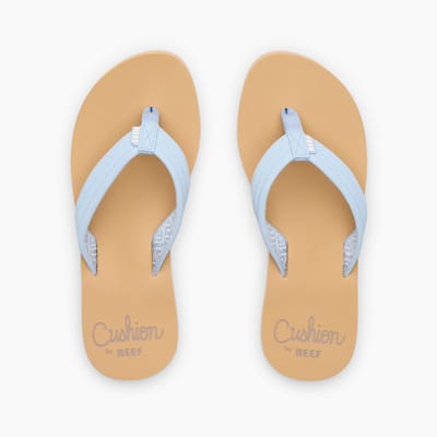Reef Cushion Breeze Dusty Blue Teenslippers Blauw Synthetisch Dames - Blauw - 36