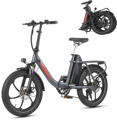Maxturn Mule Volwassen elektrische fiets – Accu 48V 20Ah – 7 versnellingen – Banden 20×3,0 inch - grijs