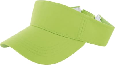 Verkleed zonneklep/sunvisor - voor volwassenen - neon groen - eighties/nineties thema