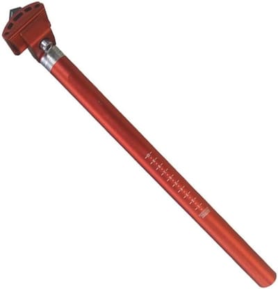Fiets Zadelpen - Zadelbuis Onderdeel - Fietsen Onderhoud - Verstelbaar Ontwerp - 25.4/27.2/28.6mm - Rood
