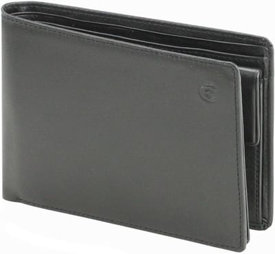 Esquire Logo Portemonnee Leer 13 cm - Jongens - Horizontaal - schwarz