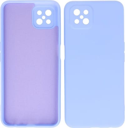 Hoesje Geschikt voor OPPO Reno 4Z / OPPO A92s - Fashion Telefoonhoesje Backcover - Siliconen Hoesje - Paars