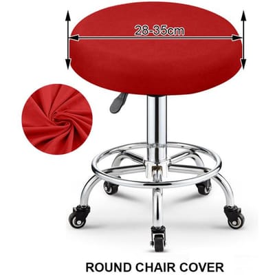1 stuk glanzende fluwelen stoffen stoelhoezen barstoelhoes hoes korte maat stoelhoes stoelhoezen voor woonkamer 1 Piece red