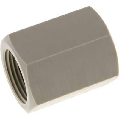 Sok G1'' Binnendraad Polypropyleen (PP) 10bar FDA 43mm Hex