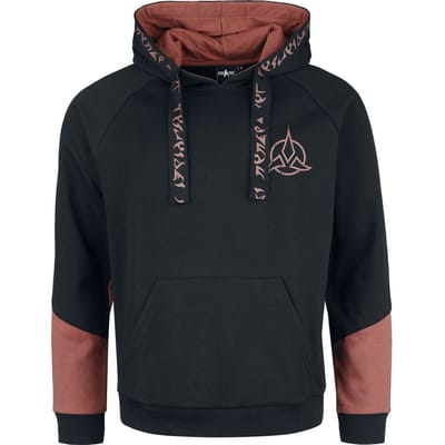 Star Trek Trui met capuchon - Klingon Empire - S tot XXL - voor Mannen - zwart