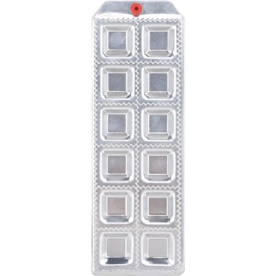 Vierkante Ravioli Maker Multifunctioneel 12 Gaten Dumpling Maakgereedschap Aluminiumlegering Pastamaker Bakplaat
