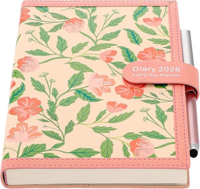 Dagboek 2026 A5 - Dagelijkse Planner met Pen, Stickers en Accessoires