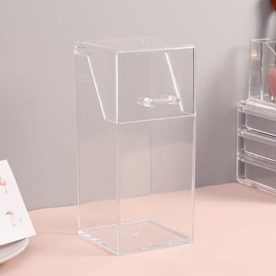 Transparante acryl make-up kwastenhouder, make-up organizer, cosmetische houder, potlood, lippenstift, bureaucontainer, tafel, make-up opbergdoos