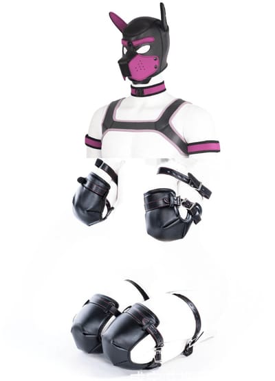 Pet play Deluxe 12 Delige Dog Puppy Set - Roleplay - kinky - luxe set - kwaliteits set - kinky - Roze - Woeefff