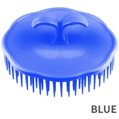 1 stuks Zwarte Haarkam Hoofdhuidmassageapparaten Ronde Kam Vrouwen Mannen Doucheborstel Haar Hoofdhuid Douche Wassen Schoon Haar Tool Borstel blauw
