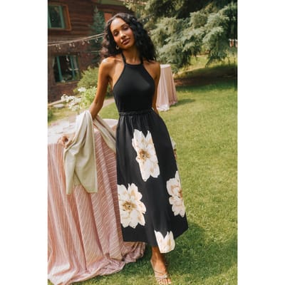Maxi-jurk met bloemenprint perfect voor een moment in het maanlicht