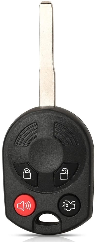 XEOD Autosleutelbehuizing - sleutelbehuizing auto - sleutel - Autosleutel / Geschikt voor: Ford 4 knops sleutel