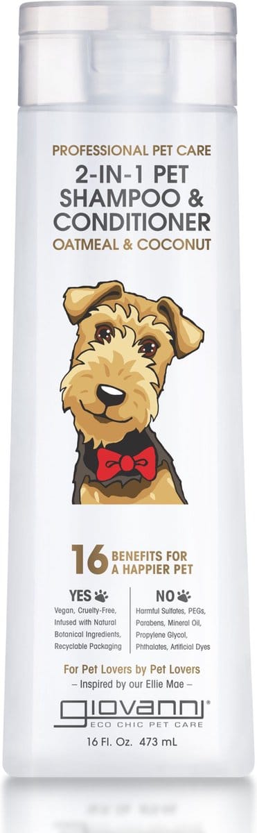 Giovanni Cosmetics - Professional Pet 2-in-1 Shampoo & Conditioner - Honden Shampoo & Conditioner (Vegan)