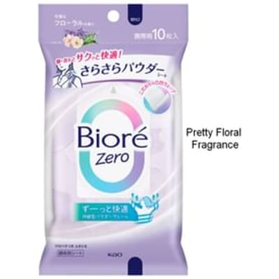 Kao - Biore Zero Sarasara Powder Sheet Pretty Floral - 10 pcs