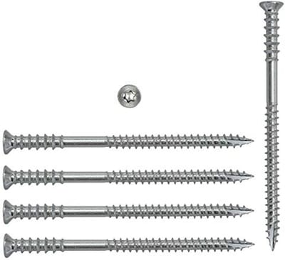 Afstelschroeven 6 x 60 mm - 200 stuks - Torx verzinkt voor afstandsmontage