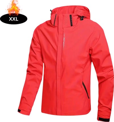 Livano Windjas Heren - Parka - Lente & Herfst - Jas - Volwassen - Windjack - Windbreaker - Outdoor - Rood - XXL