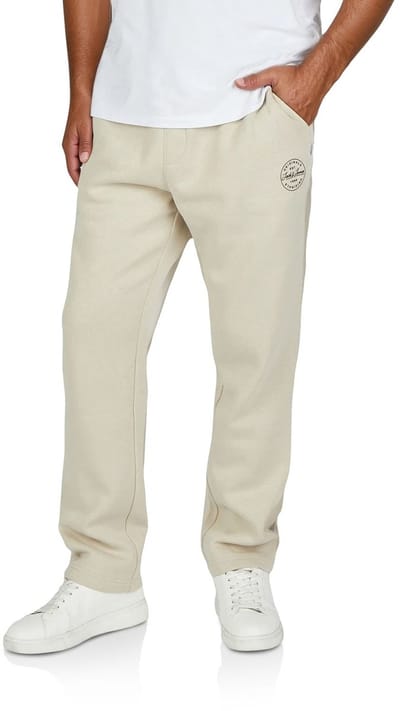 Jack & Jones Heren Joggingbroek JPSTKANE LANDON UNCUFFED SWT PANTS comfort/relaxed Beige XXL Volwassenen Vrijetijdsbroek heren