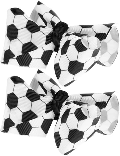 Cosensi - Set van 2 Voetbal Haarspelden voor Meisjes, Decoratief en Schattig