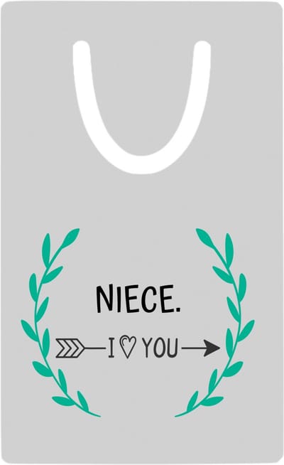 Hacebo® - niece I love you metalen boekenlegger - Nicht - de liefste nicht - verjaardag - cadeautje voor nicht - nicht artikelen - kado - geschenk Bladwijzer boekenleggers - 7.6 cm x 5cm