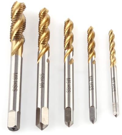Shopcentral - Schroefkranen - spiraal gefluit - M3 M4 M5 M6 M8 - Draad tappen - Hoogwaardige kwaliteit - Voor diverse toepassingen