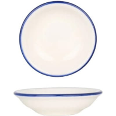 Bonna Serveerschaal - Linea Blue - Porselein - 9 cm (50cc) - set van 4