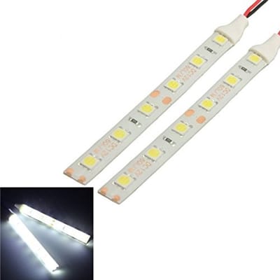 Dailygoody - Waterproof LED Strip Lights - Flexibel - 10 cm - Wit - 12V - 2 Stuks - Geschikt voor Motorboot