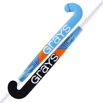 Grays composiet hockeystick GTI2000 Ultrabow Jun Stk Fluo Blauw - maat 34.0