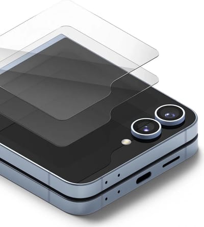 Ringke Cover Display Geschikt voor Samsung Galaxy Z Flip 6 - 9H Tempered Glass Screen Protector (2-Pack)